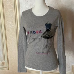 Love Moschino long sleeve shirt sz 8